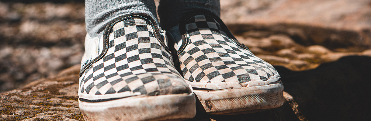 checkerboard slip-on schuh